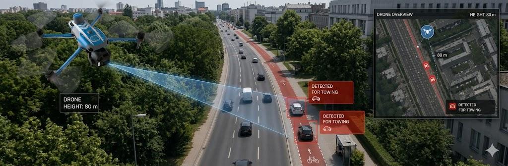 Street with Drone detection